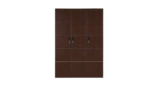 Delhi 3 Door Engineered Wood Wardrobe - Brown Maple (Melamine Finish) by Urban Ladder - Front View Design 1 - 568049