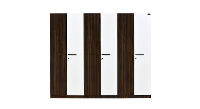 Salsa 6 Door Engineered Wood Wardrobe - Brown (Melamine Finish) by Urban Ladder - Front View Design 1 - 568051