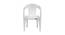 Hudson Plastic Outdoor Chair - Set of 4 (Grey) by Urban Ladder - Front View Design 1 - 568055
