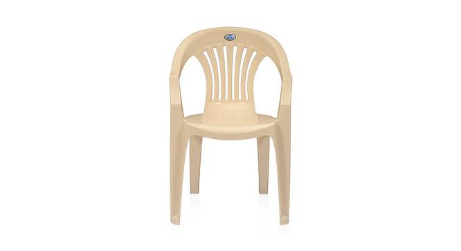 Anthony Plastic Outdoor Chair - Set of 4 (Beige) by Urban Ladder - Front View Design 1 - 568056