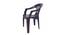 Thomas Plastic Outdoor Chair - Set of 4 (Brown) by Urban Ladder - Front View Design 1 - 568058
