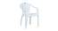 Wyatt Plastic Outdoor Chair - Set of 4 (Grey) by Urban Ladder - Cross View Design 1 - 568072