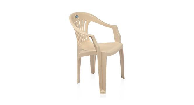 Anthony Plastic Outdoor Chair - Set of 4 (Beige) by Urban Ladder - Cross View Design 1 - 568075