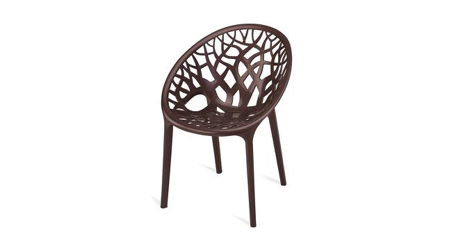 Andrew Plastic Outdoor Chair - Set of 2 (Brown) by Urban Ladder - Cross View Design 1 - 568078