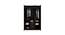 Mozart 3 Door Engineered Wood Wardrobe - Wenge (Melamine Finish) by Urban Ladder - Design 1 Side View - 568085