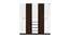 Salsa 5 Door Engineered Wood Wardrobe - Brown (Melamine Finish) by Urban Ladder - Front View Design 1 - 568149