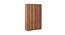 Lisa 3 Door Engineered Wood Wardrobe - Walnut (Melamine Finish) by Urban Ladder - Cross View Design 1 - 568163