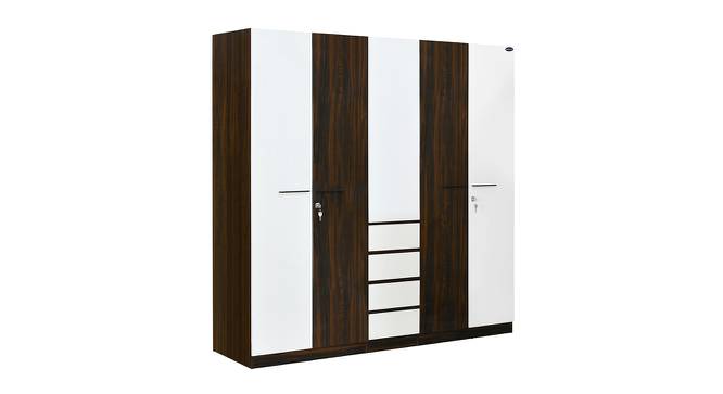 Salsa 5 Door Engineered Wood Wardrobe - Brown (Melamine Finish) by Urban Ladder - Cross View Design 1 - 568165