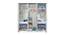 Rolex 6 Door Engineered Wood Wardrobe - White (Melamine Finish) by Urban Ladder - Rear View Design 1 - 568196
