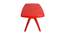 Majesty 3 Seater Plastic Dining Table - Bright Red (Red) by Urban Ladder - Front View Design 1 - 568239