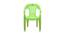 Maverick Plastic Outdoor Chair - Set of 4 (Green) by Urban Ladder - Front View Design 1 - 568242