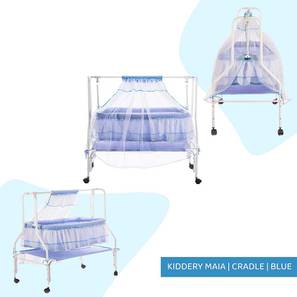 Cribs Design Metal Crib in Blue Colour