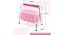 Lyra Stainless Steel Baby Cradle with Mosquito Net Pineapple & Heart (Pink, Painted Finish) by Urban Ladder - Design 1 Dimension - 568349