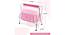 Mira Stainless Steel Baby Cradle with Mosquito Net Florals & Stripes (Pink, Painted Finish) by Urban Ladder - Design 1 Dimension - 568350