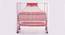Bella Solid Wood Cradle - Pink (Pink, Painted Finish) by Urban Ladder - Front View Design 1 - 568443