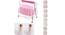 Lyra Stainless Steel Baby Cradle with Mosquito Net Florals & Stripes (Pink, Painted Finish) by Urban Ladder - Front View Design 1 - 568449
