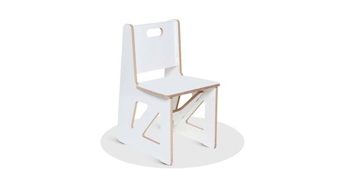 Cross Chair for Kids (White, Glossy Finish) by Urban Ladder - Front View Design 1 - 568453