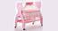 Bella Solid Wood Cradle - Pink (Pink, Painted Finish) by Urban Ladder - Design 1 Side View - 568471