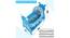 Bella Baloo Stainless Steel Baby Cradle with Mosquito Net Airplane & Yatch (Blue, Painted Finish) by Urban Ladder - Design 1 Dimension - 568503