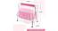Lyra Stainless Steel Baby Cradle with Mosquito Net Florals & Stripes (Pink, Painted Finish) by Urban Ladder - Design 1 Dimension - 568504