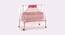 Maia Metal Baby Cradle with Mosquito Protection Net - Pink (Pink, Painted Finish) by Urban Ladder - Cross View Design 1 - 568541