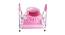 Clio Metal Baby Bassinet with Mosquito Protection Net - Pink (Pink, Painted Finish) by Urban Ladder - Design 1 Side View - 568552