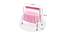 Lyra Metal Baby Cradle with Mosquito Protection Net - Pink (Pink, Painted Finish) by Urban Ladder - Design 1 Dimension - 568657