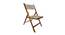 Indya Solid Wood Outdoor Chair (Natural) by Urban Ladder - Front View Design 1 - 568700