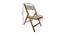 Indya Solid Wood Outdoor Chair (Natural) by Urban Ladder - Design 1 Dimension - 568743