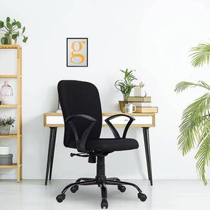 Office Chairs Design Seoul Metal Study Chair in Black Colour