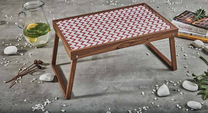 Adrian Breakfast Table (Red & White) by Urban Ladder - Front View Design 1 - 569203