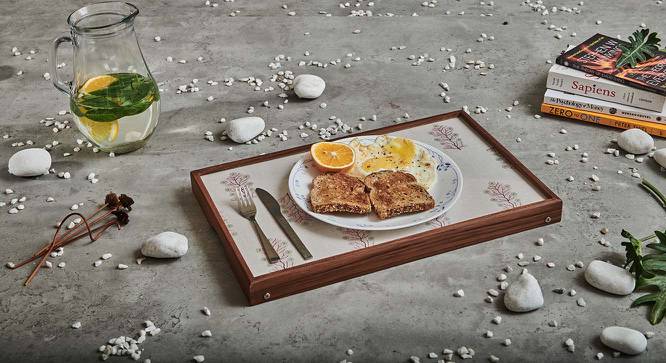 Javier Breakfast Table (White & Brown) by Urban Ladder - Cross View Design 1 - 569214
