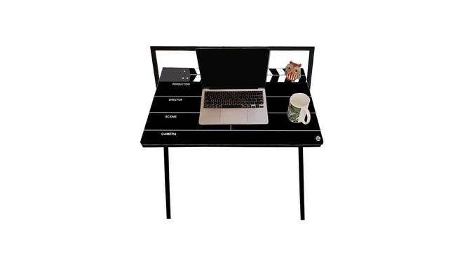 Bruce Engineered Wood Study Table in Matte Finish (Black) by Urban Ladder - Cross View Design 1 - 569739