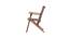 Bistro Folding Chair-Gond Tribal (Brown) by Urban Ladder - Rear View Design 1 - 569904