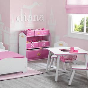 Kids Storage Cabinets Design Princess Engineered Wood Chest of 6 Drawers in Glossy Finish