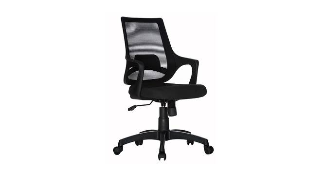 Clio Medium Back Swivel Mesh Study Chair in Black Colour (Black) by Urban Ladder - Cross View Design 1 - 570019