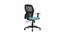 Cosmos Medium Back Swivel Mesh Ergonomic Office Chair in Teal-Black Colour (Teal Black) by Urban Ladder - Cross View Design 1 - 570033