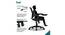 Clio Medium Back Swivel Mesh Study Chair in Black Colour (Black) by Urban Ladder - Design 1 Side View - 570035