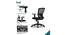 Hector Medium Back Swivel Mesh Office Chair in Black Colour (Black) by Urban Ladder - Design 1 Side View - 570040