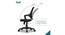 Clio Medium Back Swivel Mesh Study Chair in Black Colour (Black) by Urban Ladder - Rear View Design 1 - 570050