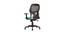 Cosmos Medium Back Swivel Mesh Ergonomic Office Chair in Teal-Black Colour (Teal Black) by Urban Ladder - Rear View Design 1 - 570059