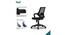 Clio Medium Back Swivel Mesh Study Chair in Black Colour (Black) by Urban Ladder - Design 1 Close View - 570060