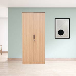 Wardrobes Design Milford Engineered Wood 2 Door Wardrobe in Brown