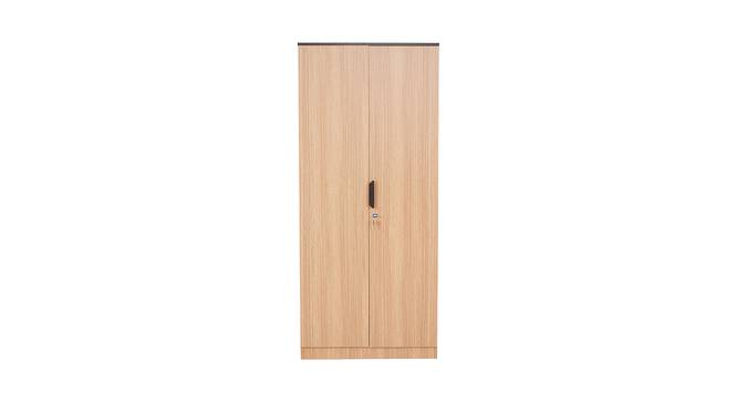 Milford Engineered Wood 2 Door Without Mirror Wardrobe (Brown) by Urban Ladder - Front View Design 1 - 570115