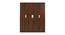 Joyce Engineered Wood 4 Door Without Mirror Wardrobe (Brown) by Urban Ladder - Front View Design 1 - 570118