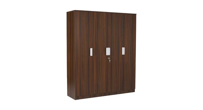 Joyce Engineered Wood 4 Door Without Mirror Wardrobe (Brown) by Urban Ladder - Cross View Design 1 - 570130