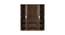 Joyce Engineered Wood 4 Door Without Mirror Wardrobe (Brown) by Urban Ladder - Design 1 Side View - 570142