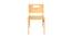Silver Peach Solid Wood Chair-Natural (Natural, Matte Finish) by Urban Ladder - Front View Design 1 - 570445