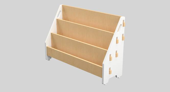 Ochre Olive Solid Wood Book Rack-White (White, Matte Finish) by Urban Ladder - Cross View Design 1 - 570456