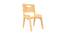 Silver Peach Solid Wood Chair-Natural (Natural, Matte Finish) by Urban Ladder - Cross View Design 1 - 570460